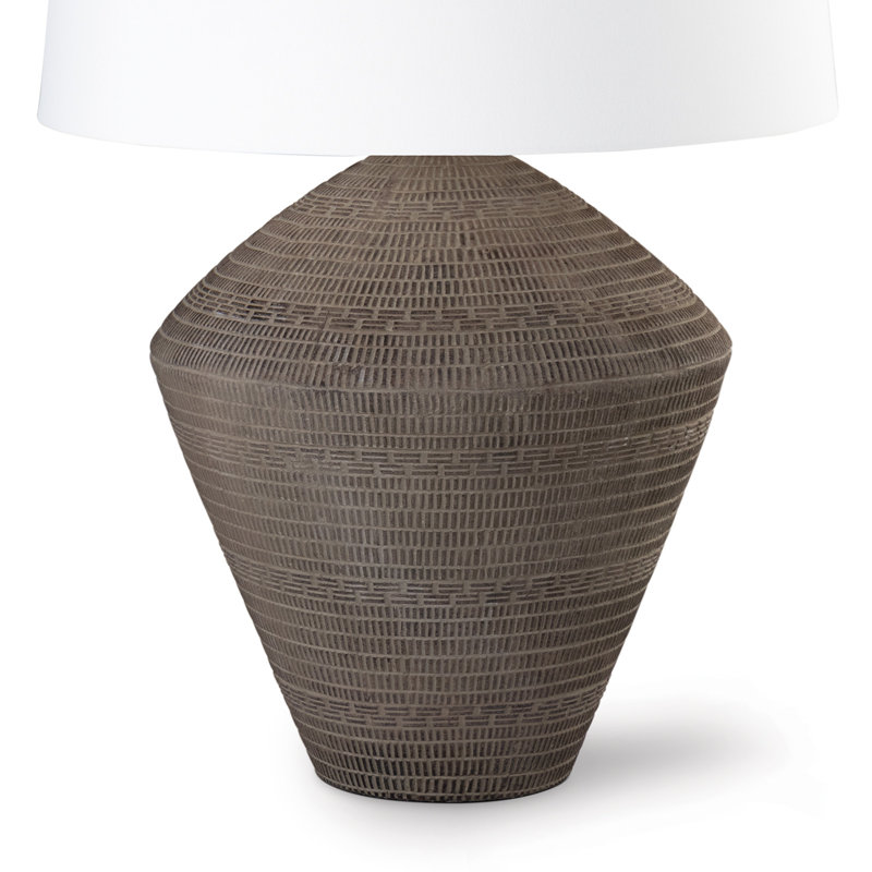Lampe de table en céramique Soren, Brun