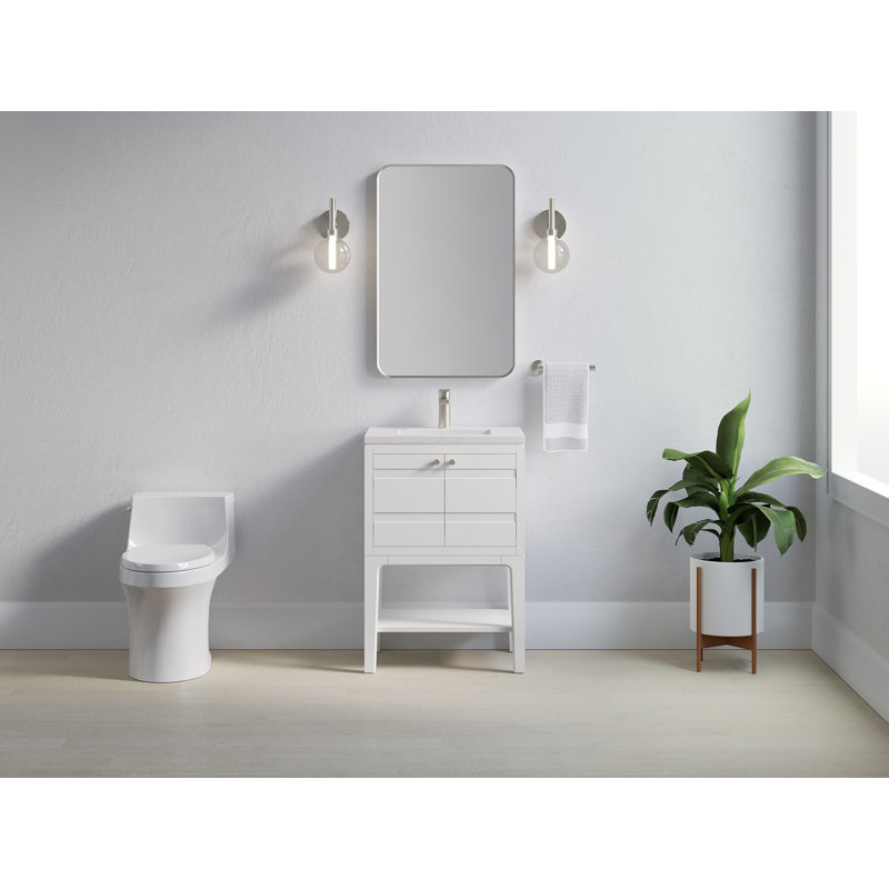 Helst 24-In Bathroom Vanity Set, White
