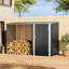 Ami-Lou 8Ft. W X 3 Ft. D Metal Flat Tool Shed-449839582