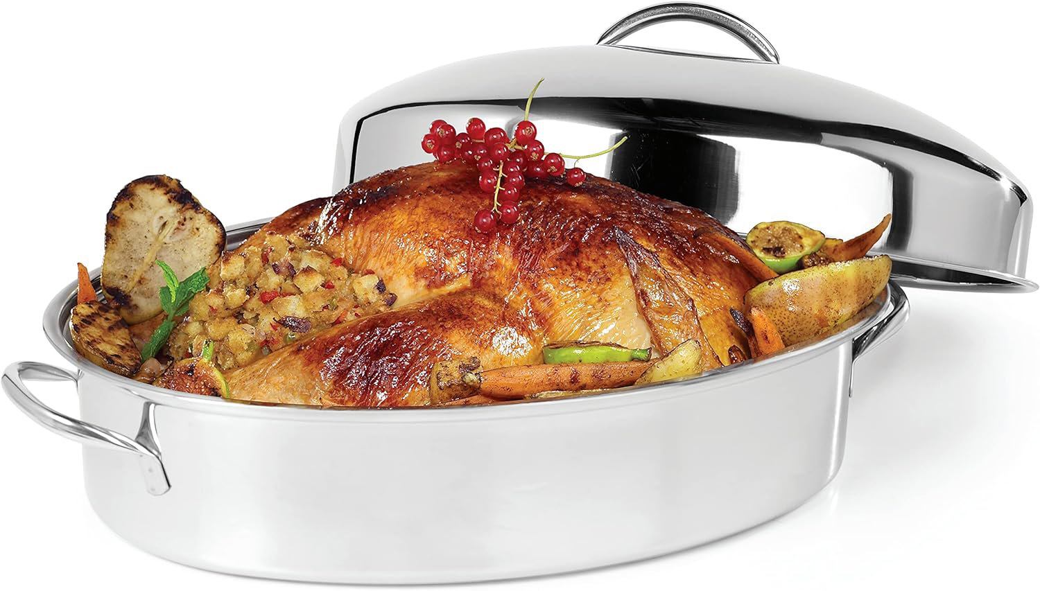 EASTERN FLOORING CENTER, INC. 14'' NonStick Stainless Steel Roasting