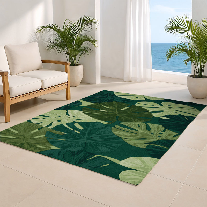 Tapis vert d'intérieur et d'extérieur Botanical, Rectangulaire 2 pi x 3 pi