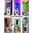 Cylindrical Acrylic Aquariums Tank with Iron Frame-1743713880