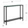 Lathem Glass Top Console Table