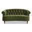 Chesterfield en velours à accoudoirs arrondis Joannes-218442431-244337342