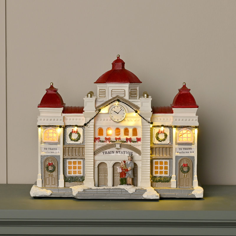 Christmas Light Up Train Station