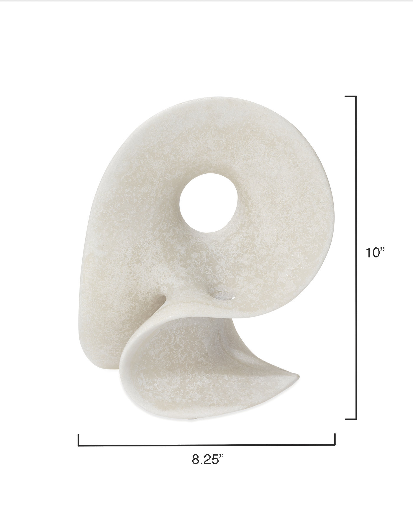 Jamie Young Company Amorphous Table Object, Small In Off White Resin ...