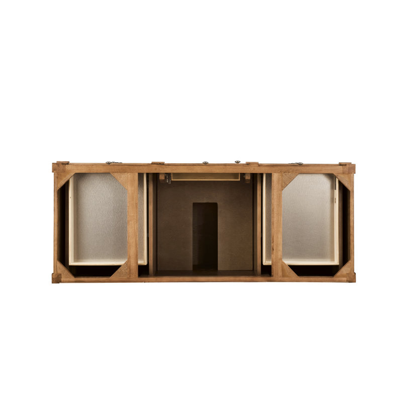 Brittany 60'' W Single Bathroom Vanity Base, Saddle Brown