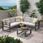 Canapé modulaire d'extérieur en aluminium Dursley