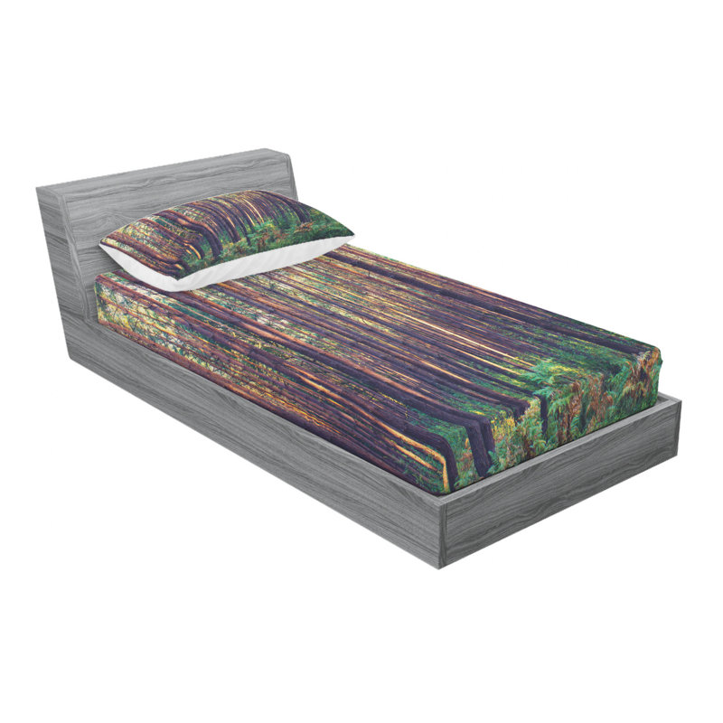 Microfiber Sheet Set, Twin Sheet Set with Fitted Sheet