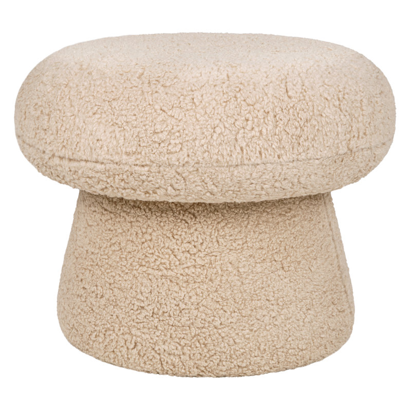 Mini Mushroom Pouf, Chai Shearling, Standard