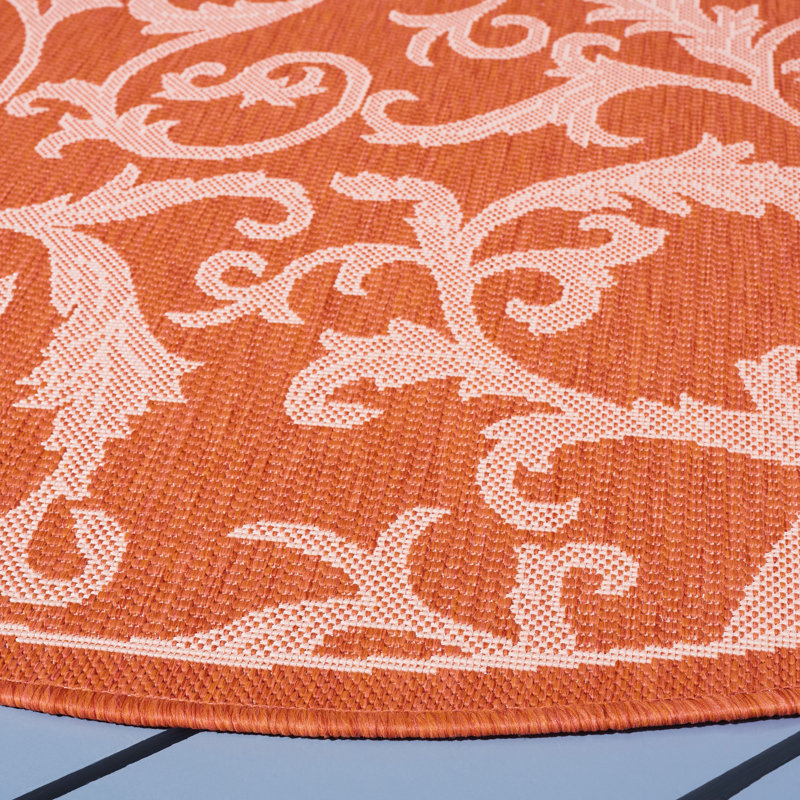 Tapis d'intérieur / extérieur Darri, Rond 6 pi 7 po