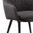 Giannone Tufted Side Chair in Dark Gray and Black (Set of 2)