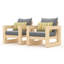 Chaise de patio avec coussins Sehrish-809701071
