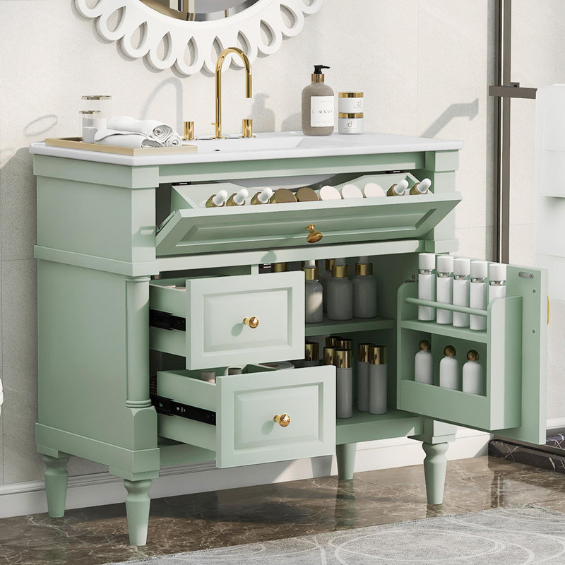 Meuble-lavabo Durable Elegance, Vert