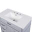 Meuble-lavabo 36 po avec lavabo, armoire de salle de bain avec tiroirs, cadre solide et panneau de fibres à densité moyenne, un paquet