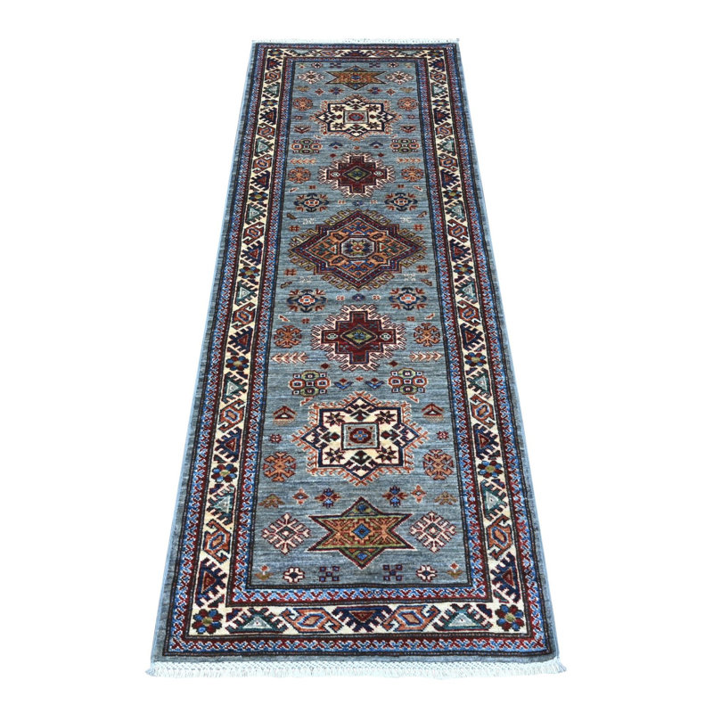 Tapis oriental en laine noué à la main à super médaillons 2 pi 5 po x 6 pi 10 po Manatee