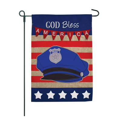 Double Sided 18'' H x 12.5'' W Independence Day Garden Flag