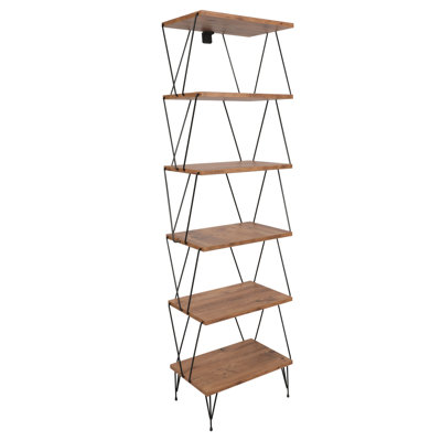 Folsom 165cm H x 48cm W Etagere Bookcase