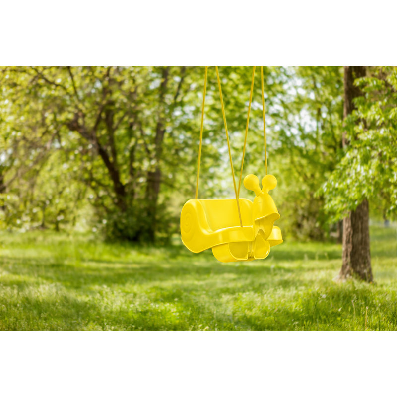Balançoire en plastique pour bébé et tout-petit, Jaune