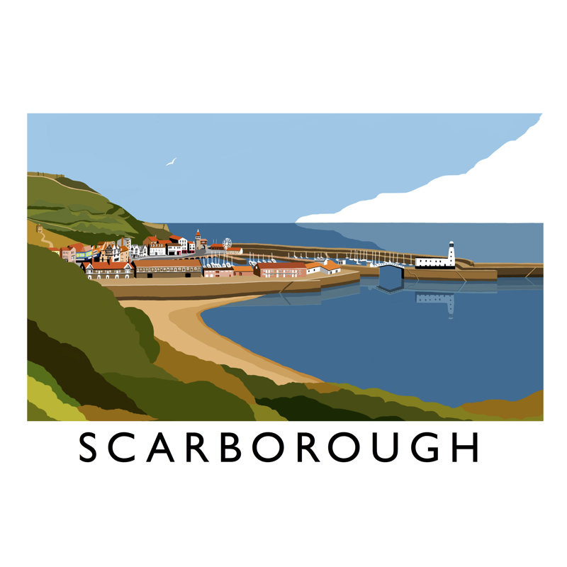 Scarborough by Richard O'Neill - Single Picture Frame Print, No Frame, 40 cm H x 50 cm W x 1 cm D, No