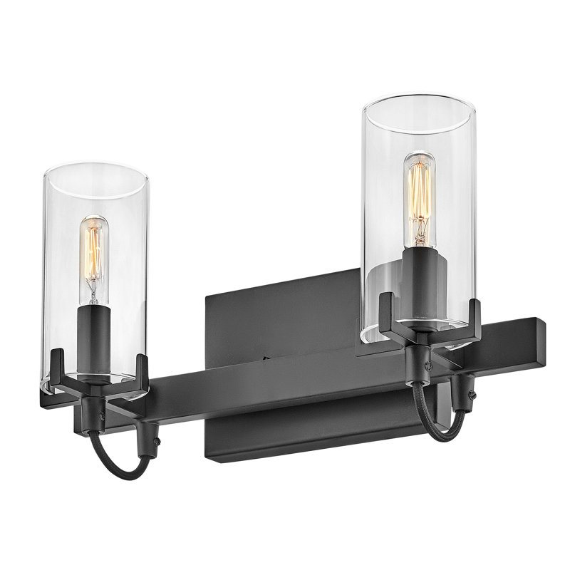  2 - Light Dimmable Vanity Light, Black