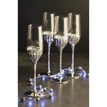 Hot Sale Set of 2 Stainless Steel Champagne Flutes Glass 220ml Wedding  Party Champagne Wine Glasses - China 4-Piece Set of Goblet Wine Glass and Champagne  Flute Glasses price