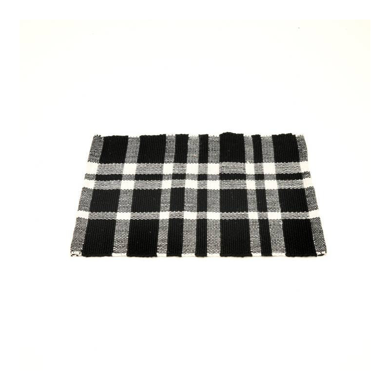 Polyester Striped Placemat, Charcoal