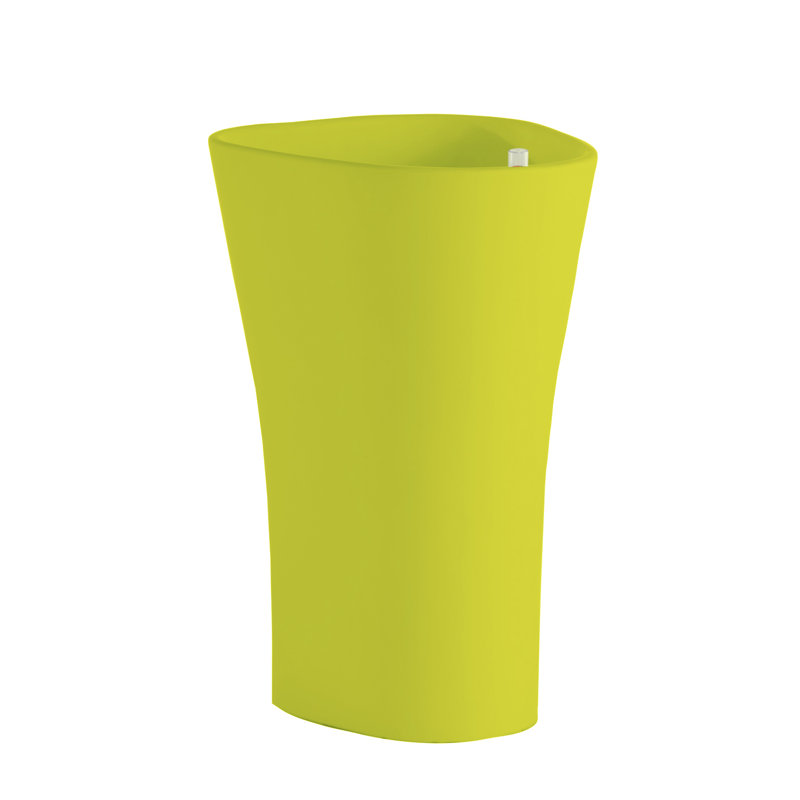 Bones Resin Pot Planter, 27.5" H x 17.25" W x 20.5" D, Anthracite