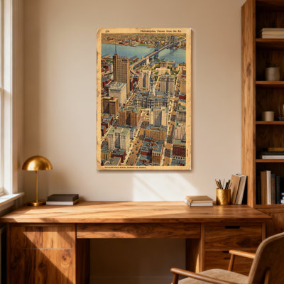 Scenic & Cityscapes Philadelphia Aerial View Cityscape Print