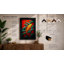 Golden Koi in Motion Japandi 1 Piece Single Picture Frame Wall Art-136663741-136663742
