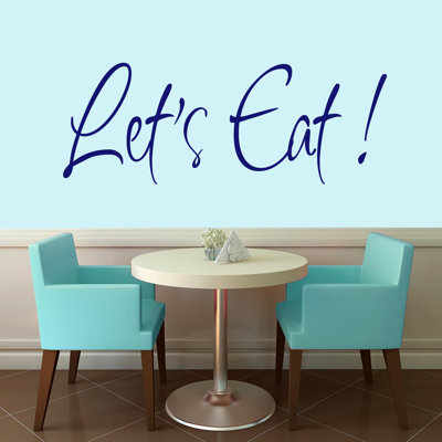 Adhésif décoratif «Let's Eat»
