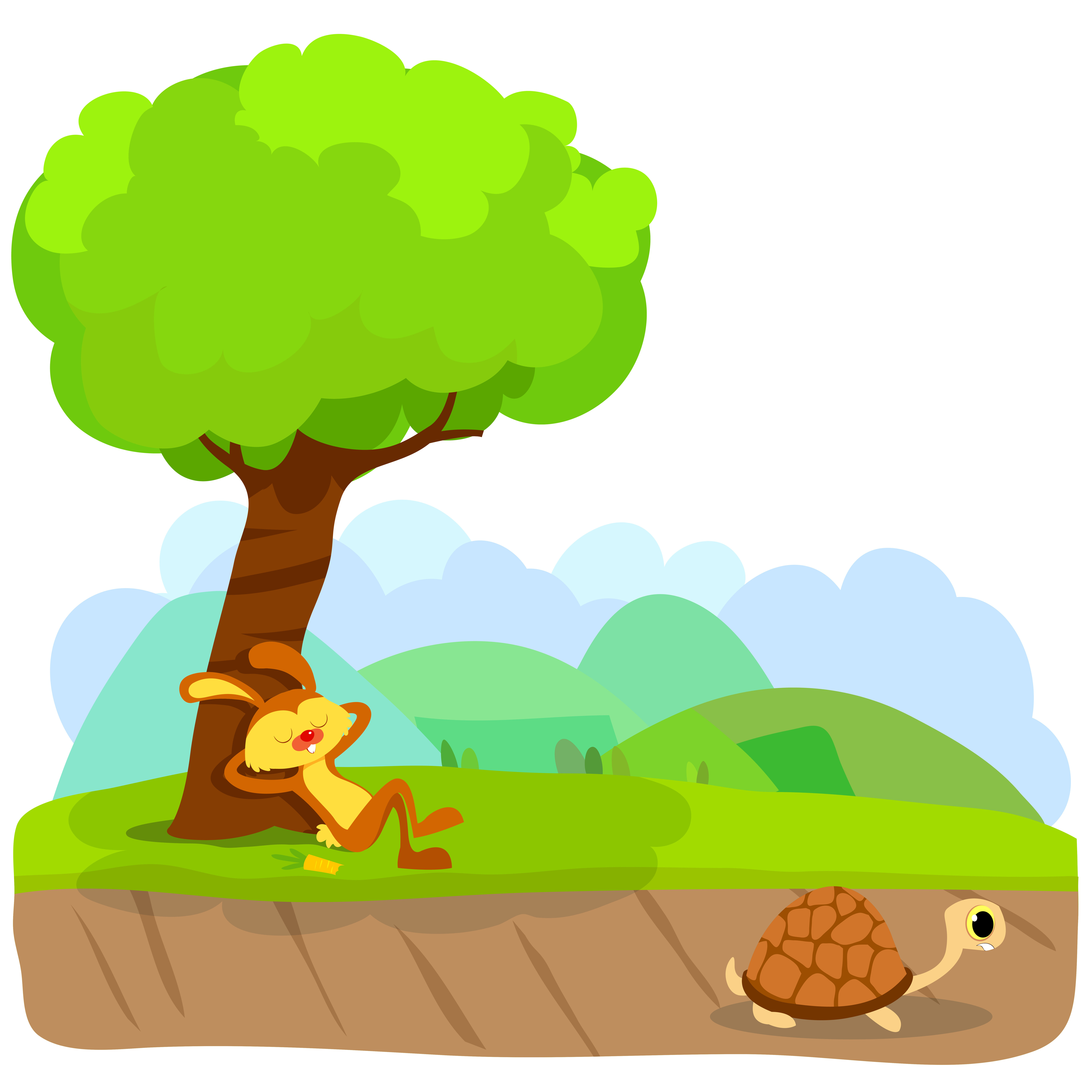 tortoise and hare clip art