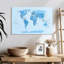 Carte du monde Aliaz - blues-111885049