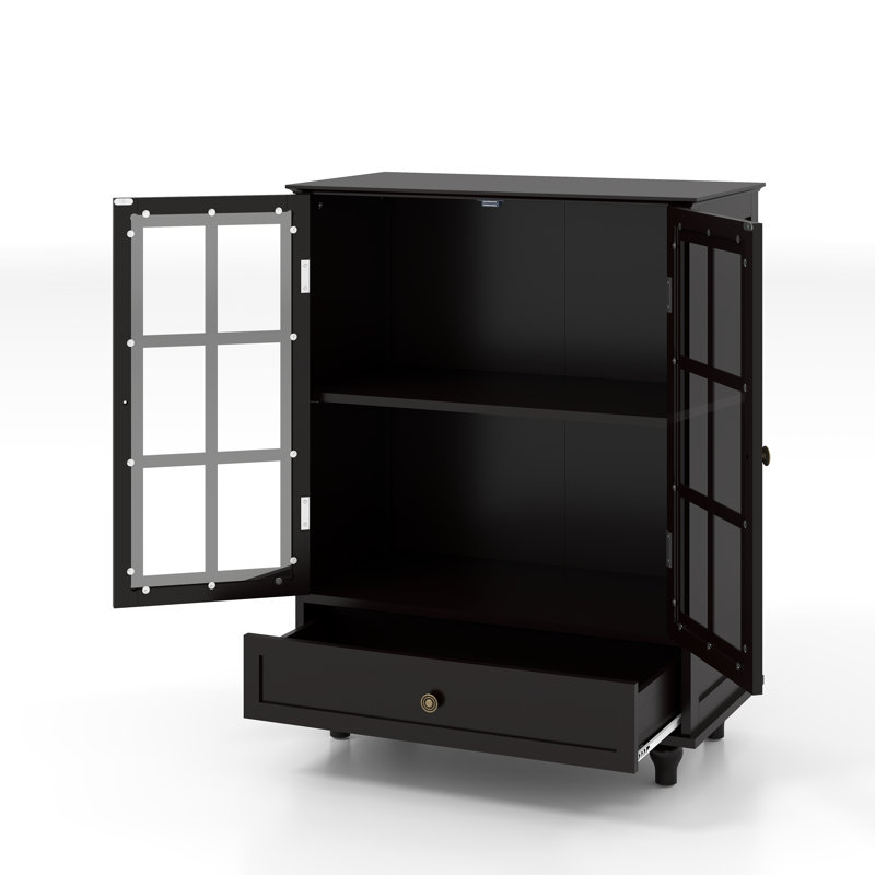 Minimalist black sideboard