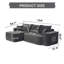 Canapé modulaire en forme de L avec méridienne Boneless-602288663
