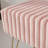 Modern Striped Faux Fur Vanity Stool with Metal Legs, Makeup Ottoman & Footrest for Bedroom-1132620979