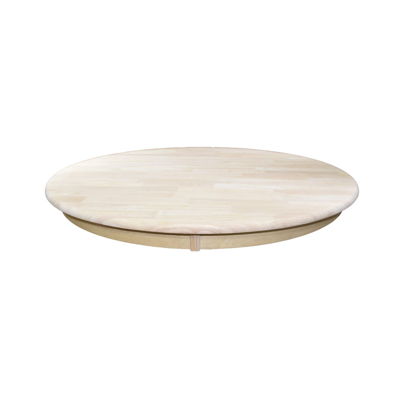 Plateau de table en bois franc biseauté, L 36 po, Sans finition