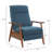 Williamsport Wood Arm Push Back Recliner In Performance Fabric - Denim - Set Of 2-517635043