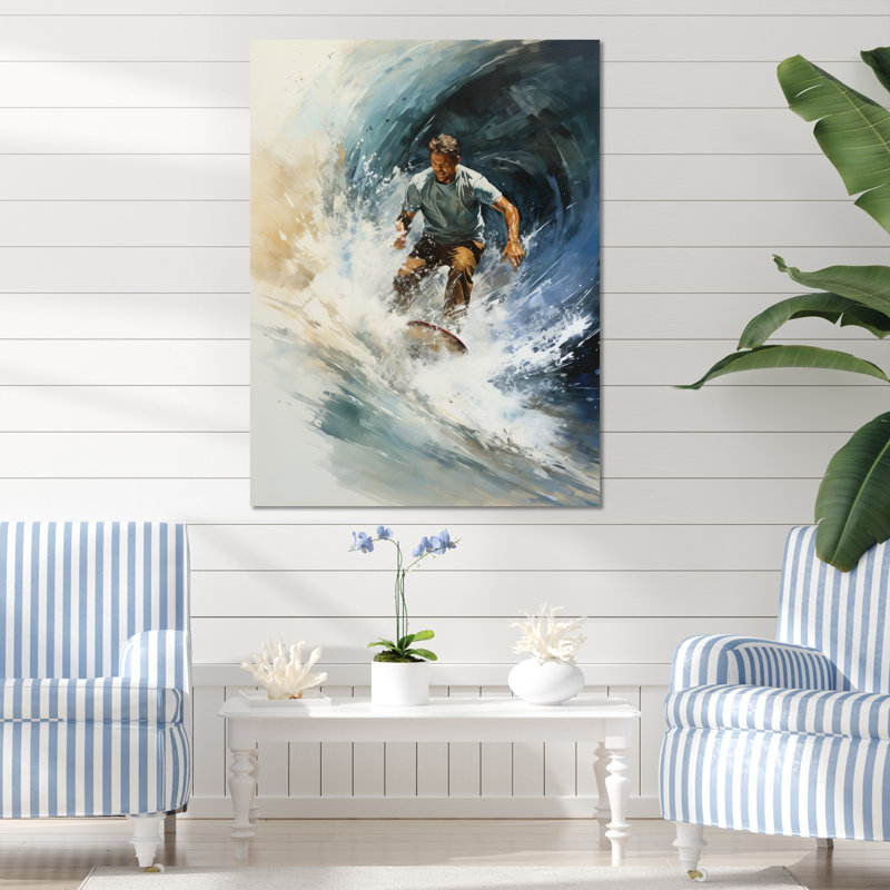 Beach Photo Surfers Paradise I - impression, H 40 po x l 30 po x P 1,5 po, Toile tendue