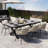 Discover Unmatched Flexibility In Alfresco Dining With Six Creatively Arranged Chairs Made Of Polyester Woven Tape And A Table That Expands From 62.9 To 82.6 Inches To Suit Any Occasion.
