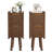 2-drawer Fluted End Table With Storage