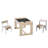 Drawing and Activty Board Children Table with 2 Chairs Set