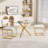 Round Glass Dining Table Set-1315225652-1315225654