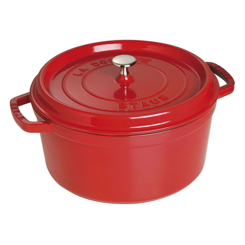 Cocotte ronde en fonte 8,4 L La Cocotte, cerise