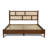 Mid Century Solid Wood Cane Bed-88685115