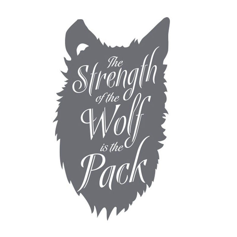 Wall Decal, Grey, Large