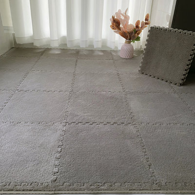 Square Felt Machine Tufted 30cm X 30cm Area Rug Set
