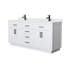 Meuble-lavabo double autoportant de 72 po avec plateau Beckett TK-98262580-98262592-134308370