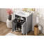 Meuble-lavabo 24 po Wexler, lavabo en céramique, tiroir rabattable, double couche, tablette réglable et charnières à fermeture en douceur pour le rangement avec évier, fabrication, rangement spacieux, portes, poignées en aluminium noir, U