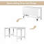 Table de salle à manger extensible en bois avec panneau pliable pour des espaces de vie compacts-129047654